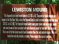 Lewiston Mound Sign