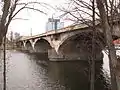 Libeň Bridge over the river