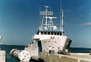 Liberty Star with SRB after STS-87