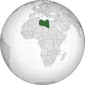 Location of Libyan Arab Republic