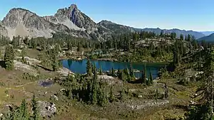 Image 16A subalpine lake in the Cascade Range, Washington, United States (from Montane ecosystems)