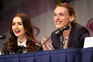 Lily Collins and Jamie Campbell Bower