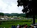 View from the Sam Posey Straight spectator area during an American Le mans Series event