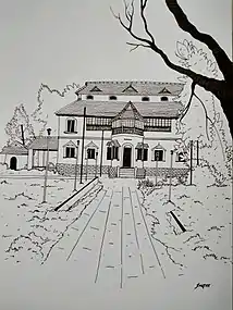 Kollengode Palace-Line Art