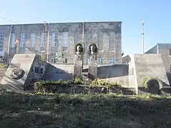 Statues of Liparit Israyelyan and Samson Mkrtumyan