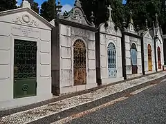 Row of mausoleums