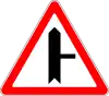 Junction with minor road (from the right)