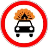 No vehicles carrying explosive or readily inflammable substances