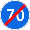 End of minimum speed