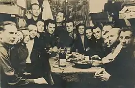 Lithuanian deportees celebrate Christmas in 1957.