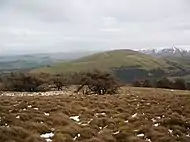 Little Mell Fell, seen from Great Mell Fell, showing the two ridges with the intervening valley