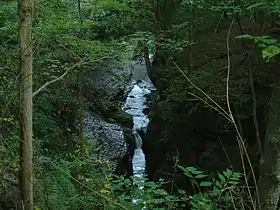 Water through gorge