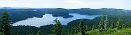 Little Grass Valley Reservoir as seen from atop nearby Bald Mountain