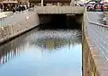 Liver Basin towards Cunard Tunnel; Museum Basin lies beyond