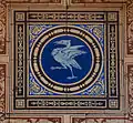 These encaustic tiles are on the ground floor of Liverpool Town Hall