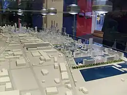 Model of Liverpool Waters proposal for the northern docks.