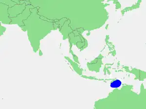 The Timor Sea is located in the eastern Indian Ocean