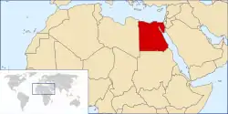 Location of Egypt