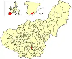 Location of Soportújar