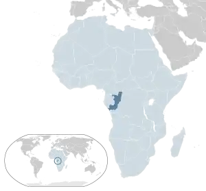 Location in Africa