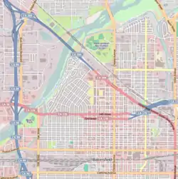 Location of Mill Creek in Downtown Bakersfield