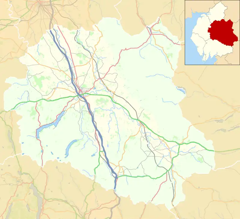 Alston is located in the former Eden District