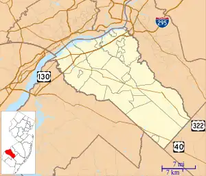 Monroeville is located in Gloucester County, New Jersey