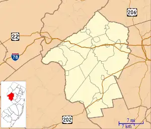 Van Syckel, New Jersey is located in Hunterdon County, New Jersey