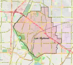 Boundaries of Lake Highlands