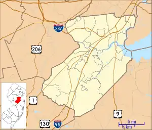 ClaraBarton is located in Middlesex County, New Jersey