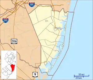 Manahawkin is located in Ocean County, New Jersey