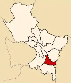 Location of Canas in the Cusco Region