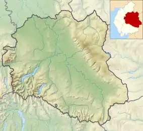 Murton Fell is located in the former Eden District