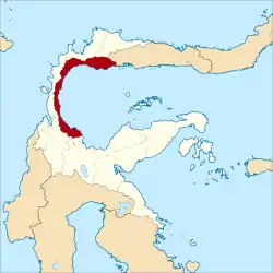 Location within Central Sulawesi