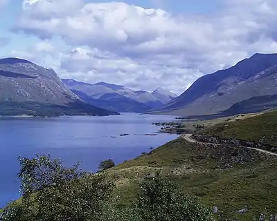 Loch Etive looking NE from Sron nam Feannag