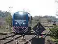 Locomotive doing maneuvers in Cabred