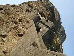 Ramparts embedded in the mountainside