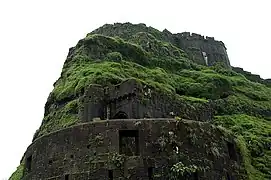 Lohagad fort walls