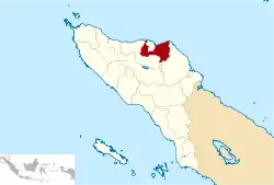 Location within Aceh