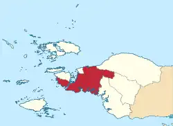 Location in Southwest Papua