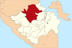 Location in South Sumatra