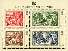 The British miniature sheet for the London 2010 Festival of Stamps