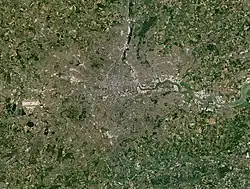 Image 13Satellite image by Sentinel-2 satellite (from Geography of London)