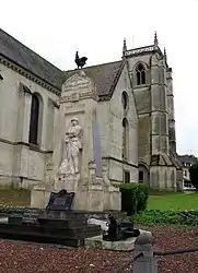 World War I memorial in churchyard