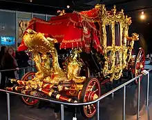 An ornate coach