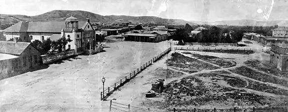 Plaza in 1869