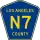 County Road N7 marker