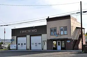 Lostine fire station, city hall, and library