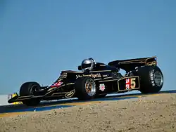 The Lotus 77 in John Player Special colours