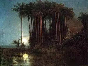 Moonlight over a Marsh in Ecuador (1858)